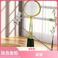 羽毛球拍成人学生适用送尼龙球