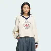 adidas/阿迪达斯圈布运动宽松V领卫衣套头衫 KC5845