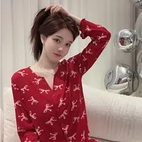 SIEOYJIEA/私迹大榕家viki【柏林日记新年款长袖】女款家居服套装