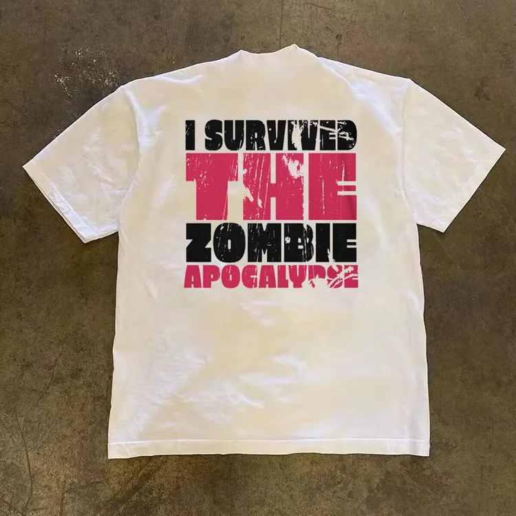 100%纯棉春夏新款230g美式复古男款圆领印花T恤短袖宽松运动上衣