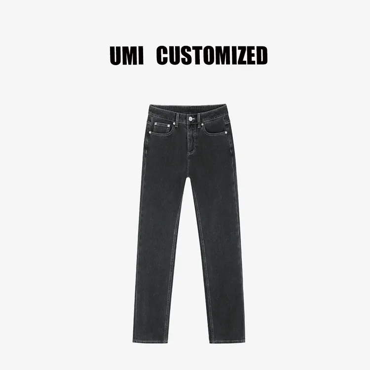 【UMI.】2025【闪瘦裤】秋冬款四面弹修身烟管小直筒牛仔裤#U8101