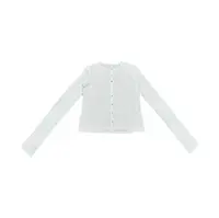 【LLE】简约休闲棉麻混纺单排扣开衫10501