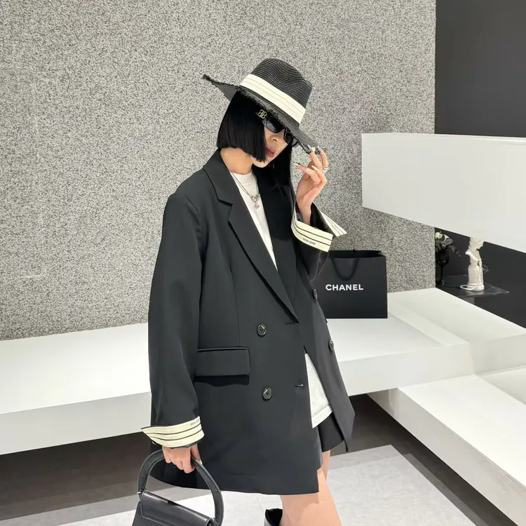 2025新款春秋款女装休闲宽松显瘦西服百搭阔版高级感小众大码