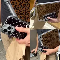 银边滴胶简约波点适用iPhone17promax手机壳苹果16pro/15/14/1312