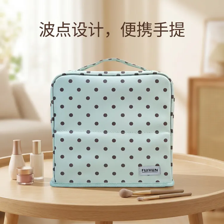 高级感波点礼品袋防水便携女大容量礼物送女友化妆多功能手提收纳商品图