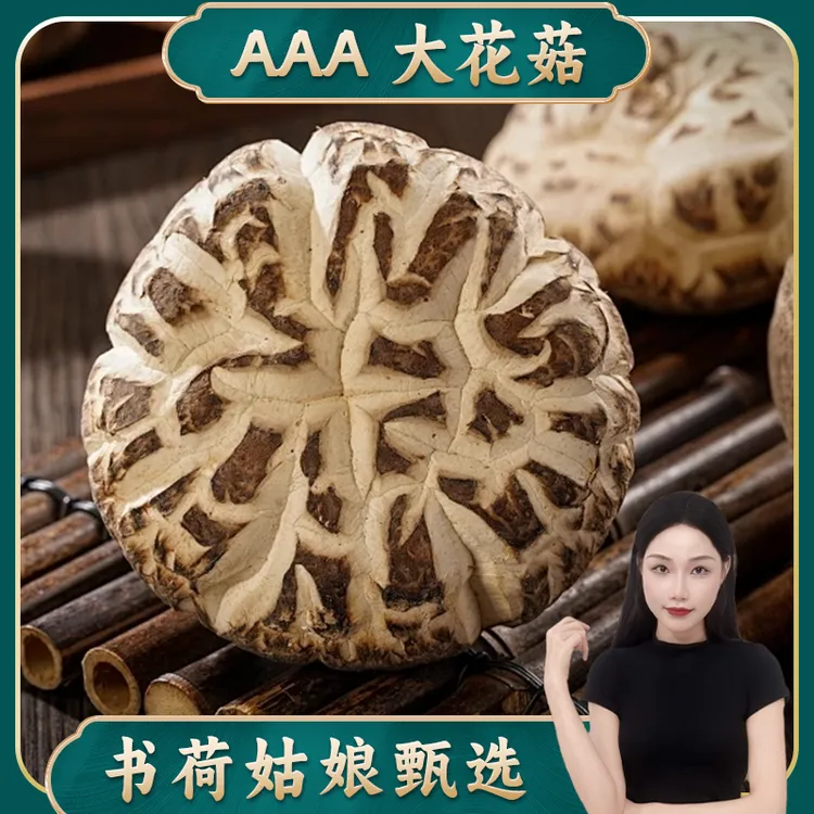 AAA大花菇 湖北随州 木头菇250g/500g （鹿茸菇）商品图