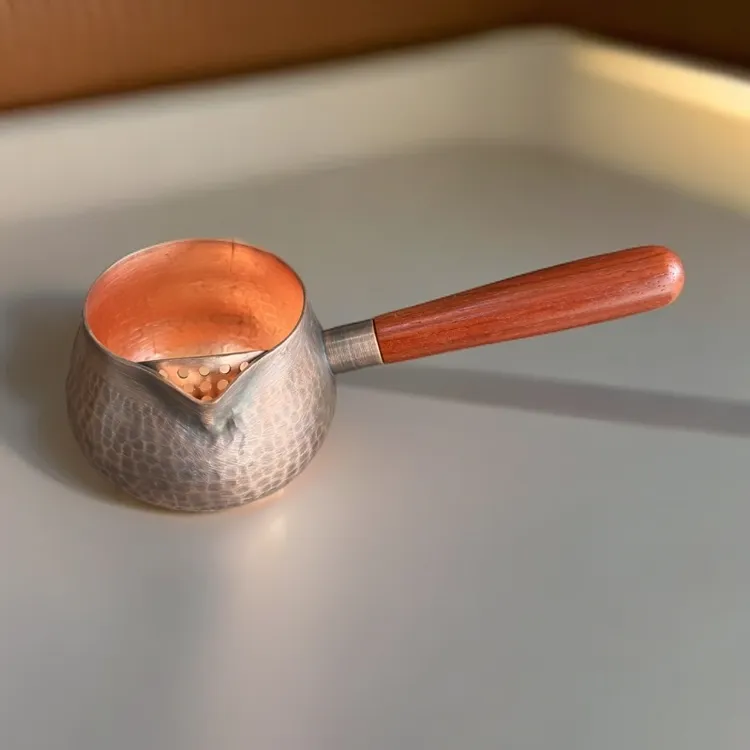 紫铜298ml公道杯甘肃熬茶罐罐罐罐茶具家用茶具铜壶铜杯大容量