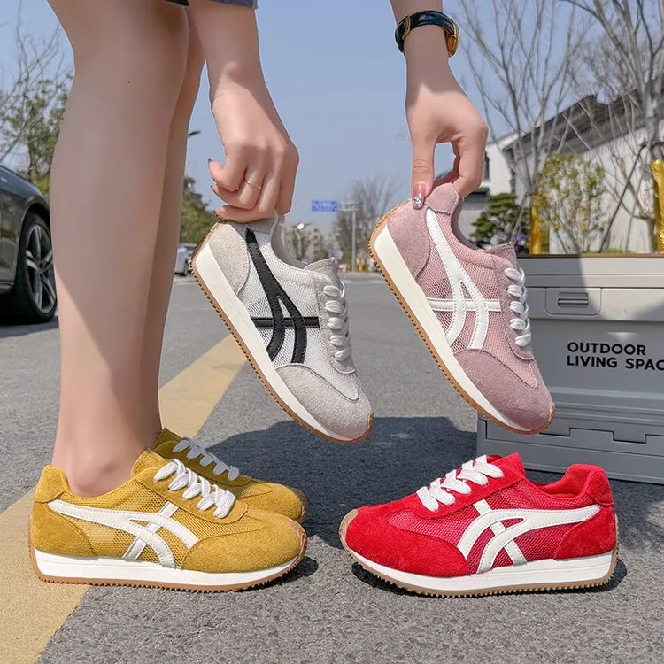 【专柜版】2025爆款德训鞋女增高显瘦阿甘鞋欧若风透气夏季轻便厚底