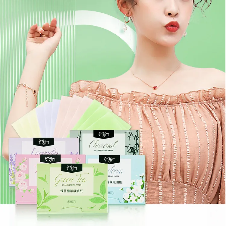 吸油纸面部女100片便携抽取式香氛面部吸油纸批发化妆工具吸油纸