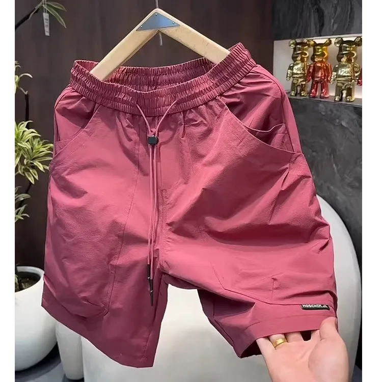 夏季新款高级感工装速干短裤男士美式潮流宽松中裤百搭休闲五分裤