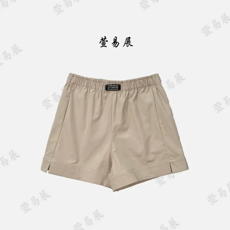 萱易展-“都市漫游”夏季新品冰肤显瘦气质百搭弹力腰短裤-7762