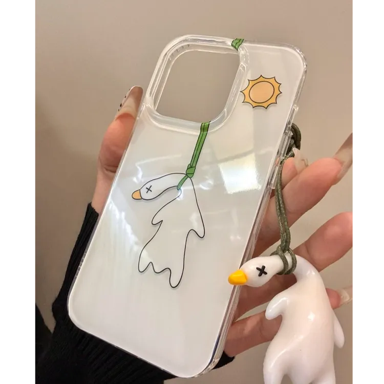 鸭鸭适用苹果华为vivo小米oppo女iphone15/16/14手机壳