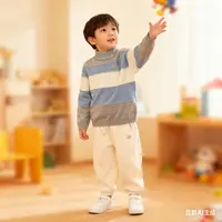 【小飞象】男童圆领拼接毛衣（250303）