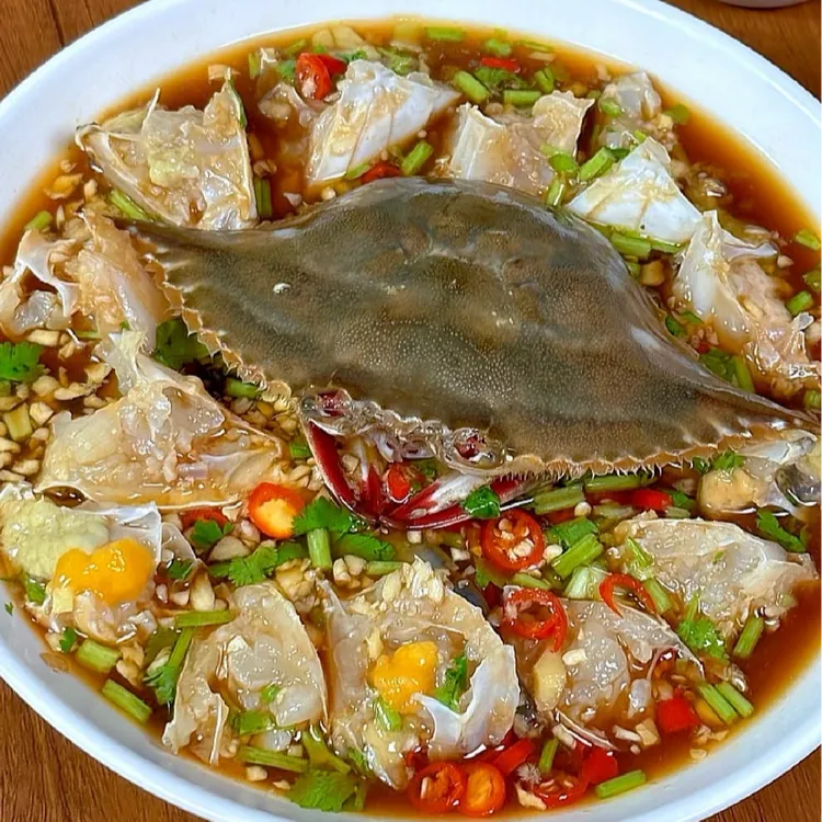 正宗舟山海鲜潮汕生腌皮皮虾梭子蟹块腌制海鲜即食海鲜 生食生吃商品图