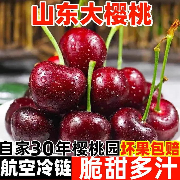 【现摘空运】山东美早大樱桃应季新鲜酸脆甜爽口3-5斤