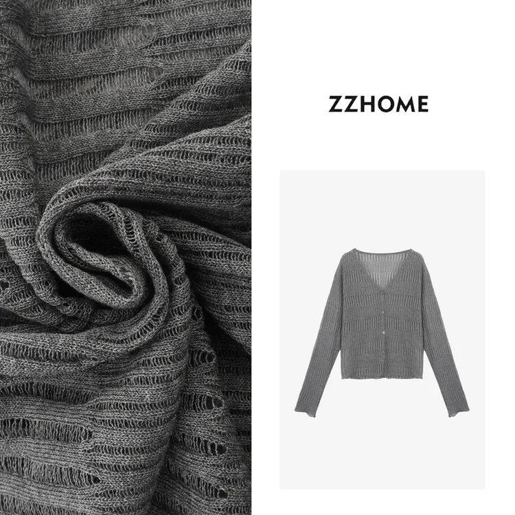 ZOZO HOME |织物之美经纬变奏轻盈薄透户外时尚肌理开衫q171182p