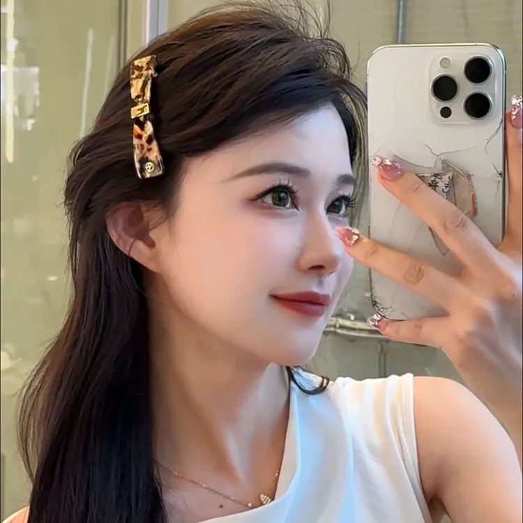 法式边夹千金风日韩顶夹头饰发夹复古小香风洋气简约发卡可爱