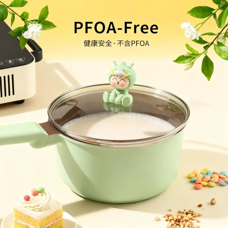 迪迪尼卡生肖龙宝宝辅食锅婴儿锅小奶锅不粘锅烹饪厨具蒸煮雪平锅