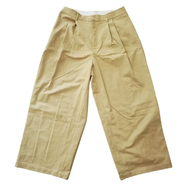 < 九分西装裤 >秋季新款潮流侧压褶宽松阔腿贝斯裤时尚百搭女裤子