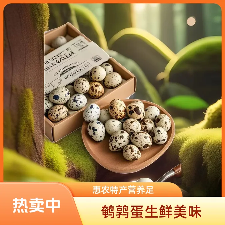 【直播间惠农】生鲜鹌鹑蛋农家特产孕妇宝宝老人营养100枚现采速发