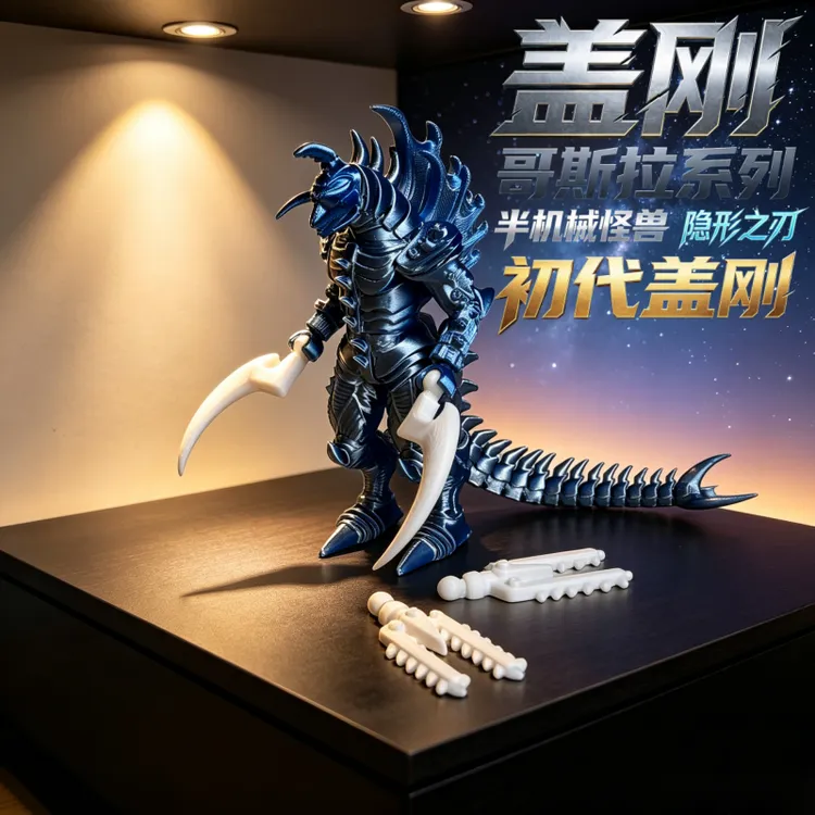 3D打印深海巨兽哥斯拉盖刚系列食海者玩具模型关节可动六一礼物
