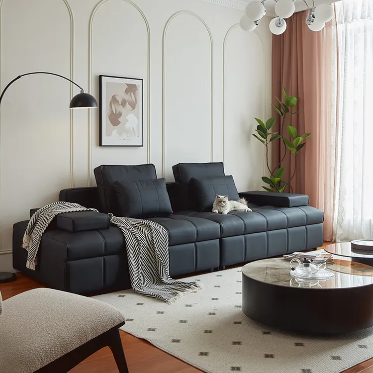 网红款劳伦斯直排多功能泡芙沙发床客厅可折叠伸缩沙发床一体两用