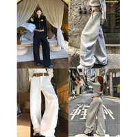 婉君【3.0弯刀裤】秋季休闲风时尚宽松拖地裤LWJ25C3K2919