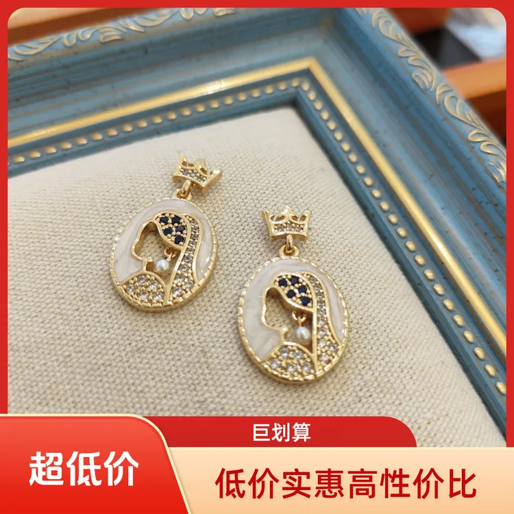 合金琉璃耳饰 [珍珠少女]镂空珍珠设计感法式仙气轻奢优雅女
