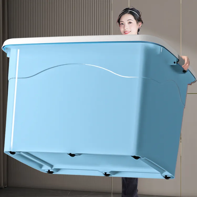 收纳箱特大号装衣服被子书本储物箱加厚塑料整理箱车载玩具收纳盒
