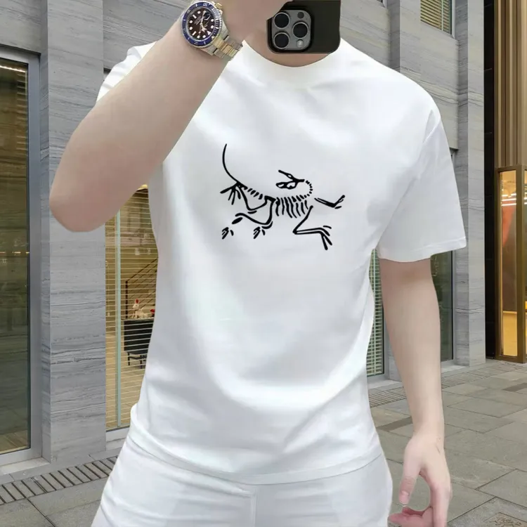 1APPOTGGEE男士韩版男士修身T恤夏季t恤圆领休闲短袖