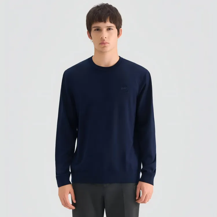 【官方男装】KARLLAGERFELD卡尔拉格斐名品羊毛T恤品牌休闲M26Z2311