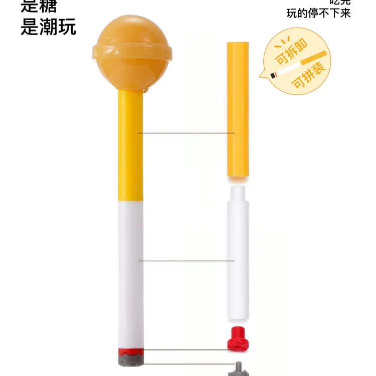 candykey原创艺术家联名创意烟杆造型棒棒糖