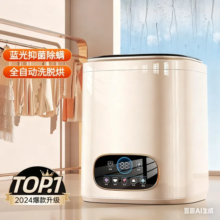 迷你婴儿家用小型内衣洗衣机洗烘洗脱一体机洗袜子内衣裤杀菌