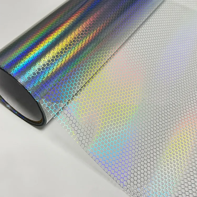 汽车摩托车菱形镭射蜂窝大灯膜车灯膜尾灯膜变色龙改色贴膜贴纸