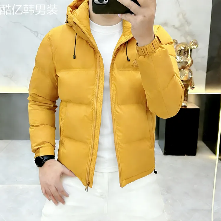 2026新款欧货潮牌男士棉服冬季时尚棉衣连帽刺绣加厚外套潮流6613