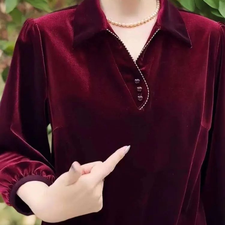 中年妈妈春装洋气衬衫时尚宽松40岁50中老年女装高贵气质小衫上衣