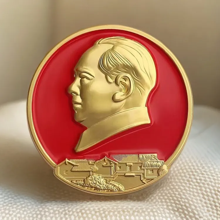 合金胸针 毛主席像章故居头像红色徽章胸章毛爷爷胸针伟人胸针