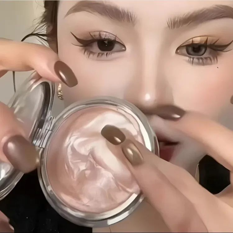 高光膏细腻单色爆闪星钻碎钻闪晶透氛围感土豆泥欧若ins