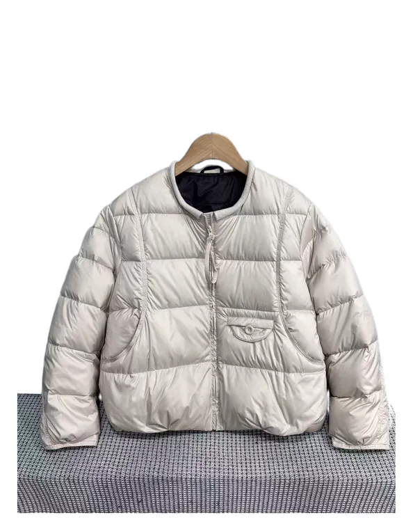 C 85608  拉链  口袋  纯色  保暖  常规  简约  羽绒服