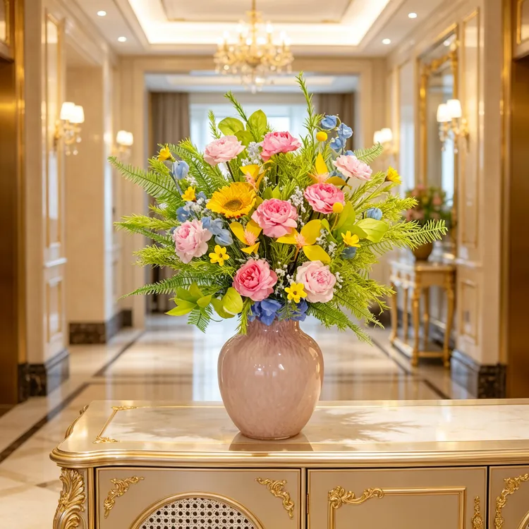 克莱因纯净之蓝Klein·缤纷·永生花玫瑰单面观设计艺术作品