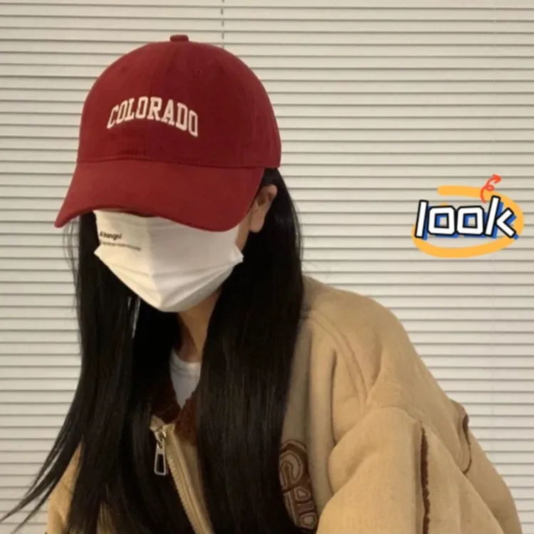 网红爆款鸭舌帽女加大头围显脸小秋冬情侣百搭款户外运动棒球帽女