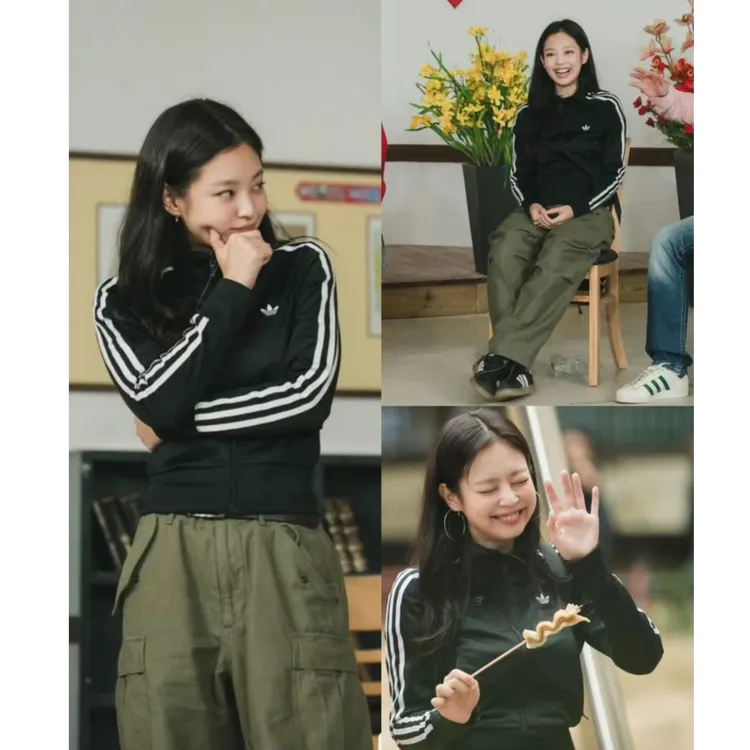 adidas三叶草女款时尚休闲百搭运动夹克IY7278 IN6061