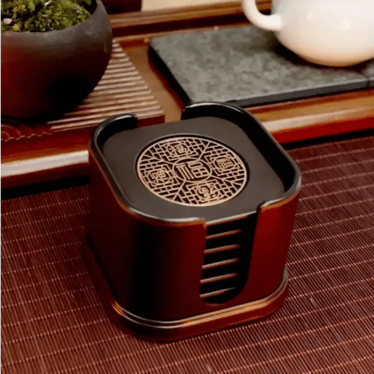 【厂家直销】茶道杯垫高档复古隔热防烫杯子茶杯垫办公室功夫茶具配商品图