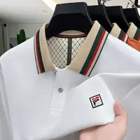 【奥莱撤柜】秋季纯棉男士POLO衫新款菲乐动正品长袖时尚翻领打底衫