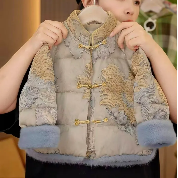 【步步生莲】幂姐2025冬季儿童汉服新中式年装棉服MJD246644