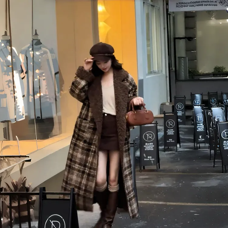 2025冬季新款宽松加厚保暖双面穿外套