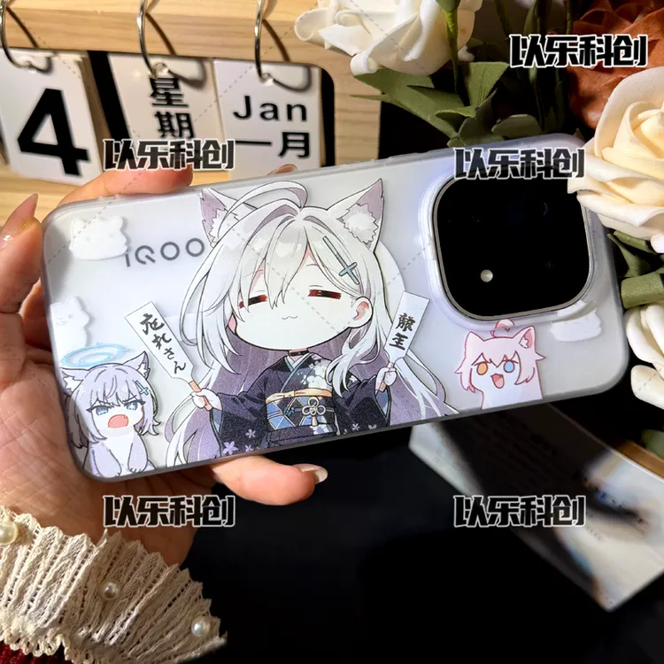 蔚蓝档案砂狼黑子同人适用于iqoo15磁吸手机壳红米小米17荣耀真我