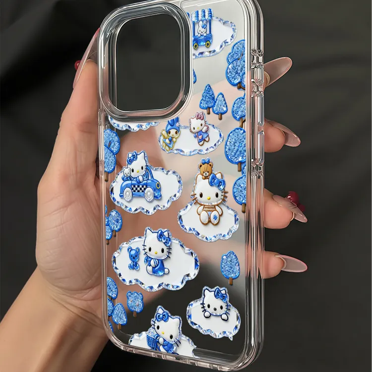 雪地kt猫适用苹果iPhone17pro14小米15promax华为p80手机壳创意xr