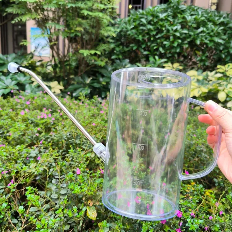 【送洒水嘴】不锈钢长嘴浇水壶加厚带刻度透明园艺浇水壶养花浇花