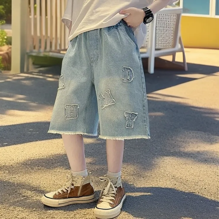 童装男童短裤夏装2025夏季新款儿童薄款裤子中大童男孩休闲牛仔裤